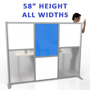 58 inch high room partitions collection