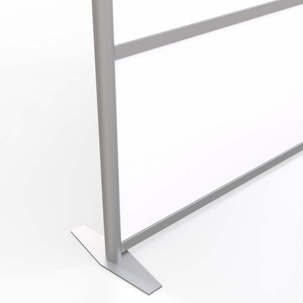 100" wide x 75" high Room Partition, White Panels
