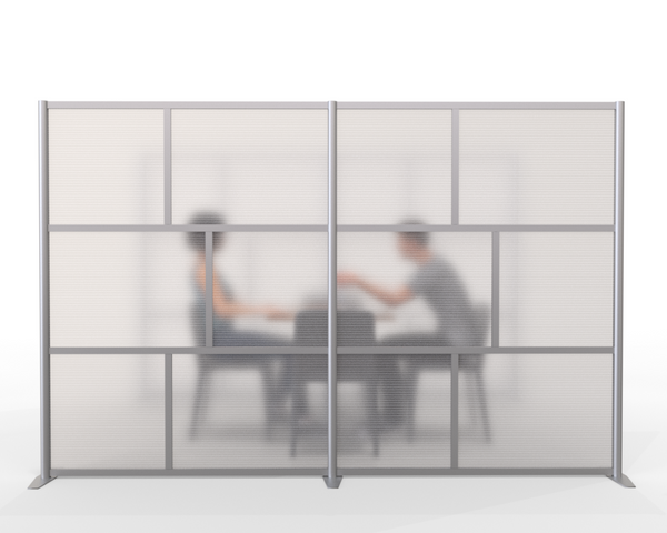 118" wide x 75" high Room Partition with Translucent Panels