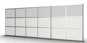 Modern Office Partition 200" wide by 75" high
