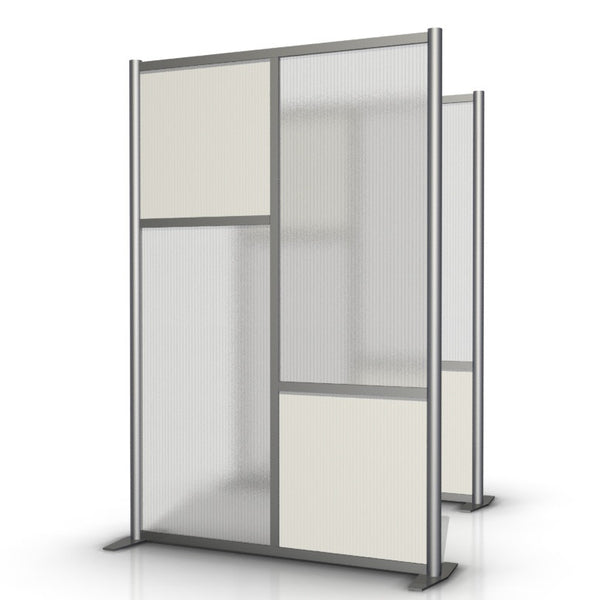 51" wide x 75" high Office Divider, White & Translucent - SW5175-4
