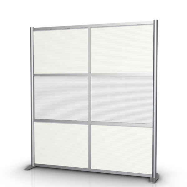 Office Partition & Room Divider, Translucent Panels, 68" wide x 75" high