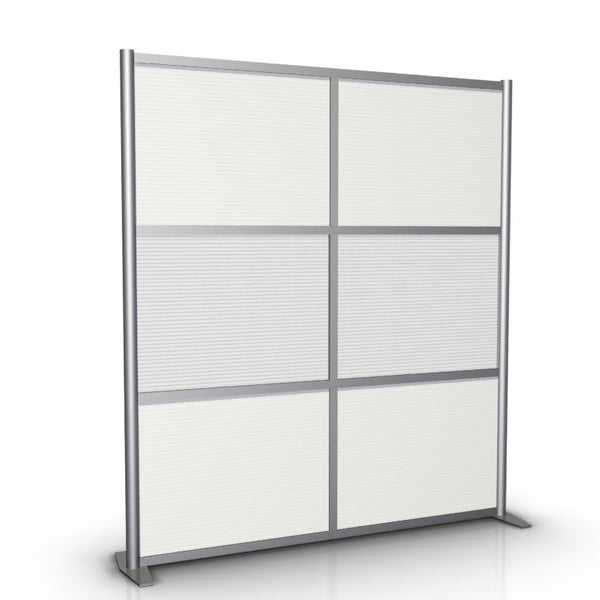 Office Partition & Room Divider, Translucent Panels, 68" wide x 75" high