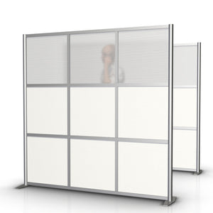 modern office partition cubicle panel 75" x 75" white