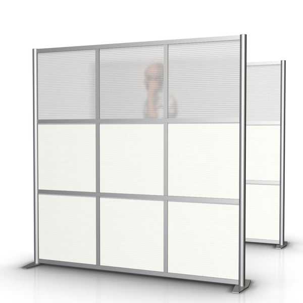 modern office partition cubicle panel 75" x 75" white