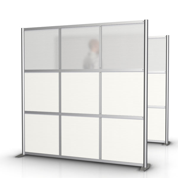 modern office partition cubicle panel 75" x 75" white