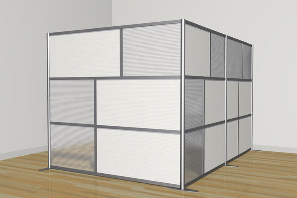 L-Shapped Office Partition118" x 84" x 75" Tall