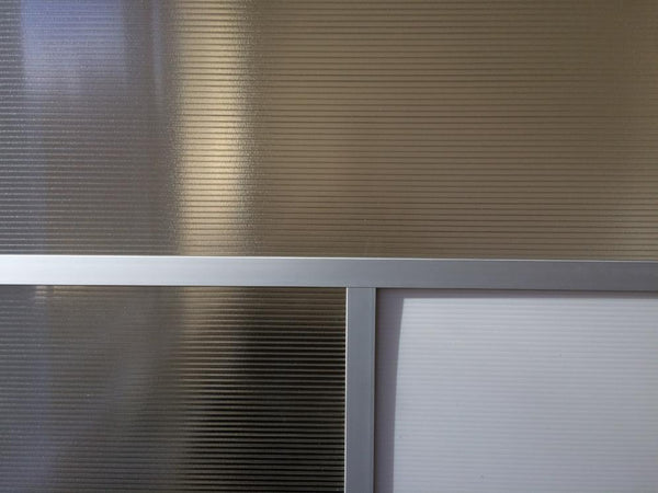 Detail photo of modern office partition divider wall