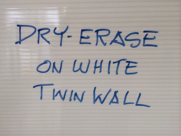 Dry-Erase on White Opaque Twin Wall Panel for Office Partitions