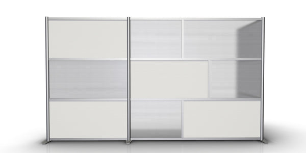 L-Shaped Room Partition - 133" x 51" x 75" High