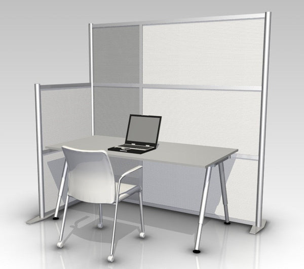 L-Shaped office partition