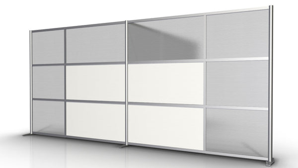 T-Shaped Office Partition 133" x 84" x 84"