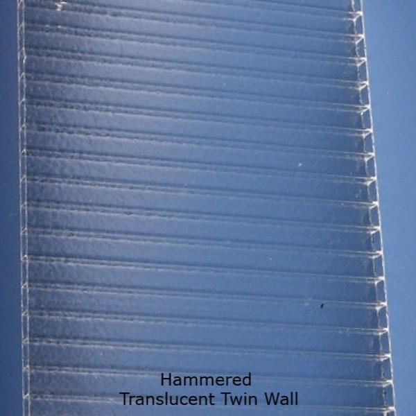 108" wide x 75" high Room Divider, Hammered & White Translucent Panels